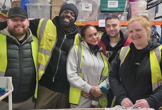 An image of volunteers for Demelza 