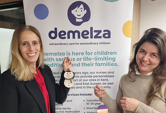 An image of people fundraising for Demelza