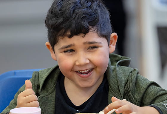 Boy smiling - Lewington Community Centre photo