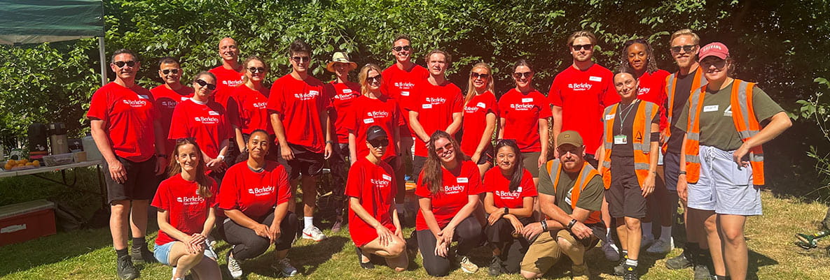 Berkeley Foundation volunteering month group photo