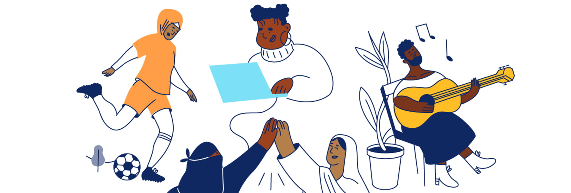 Illustrations of New Horizon Charity