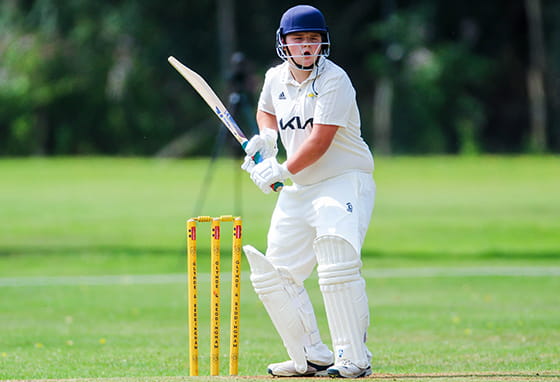 An image of someone playing Cricket