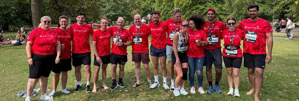 An image of people after a Run for the Berkeley Foundation