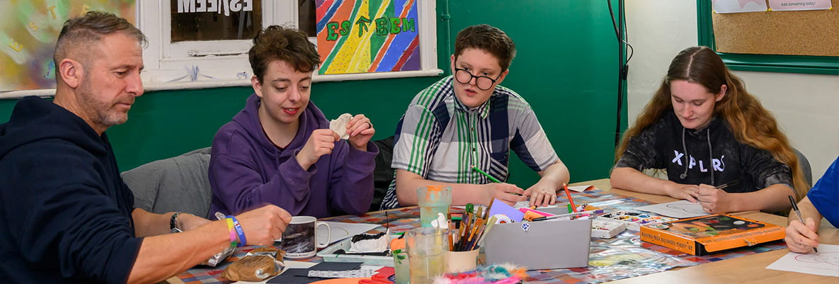 Photo of group enjoying a creativity session