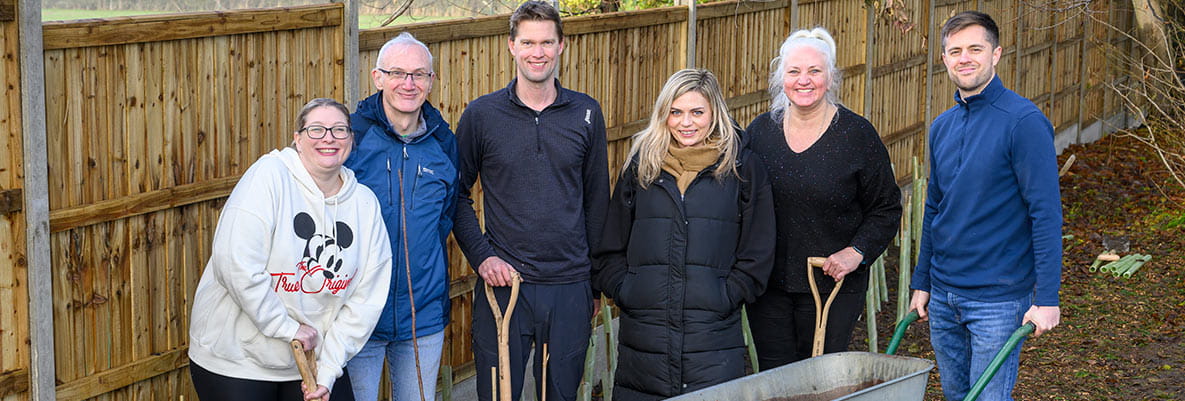 An image of volunteers from Berkeley St Edward