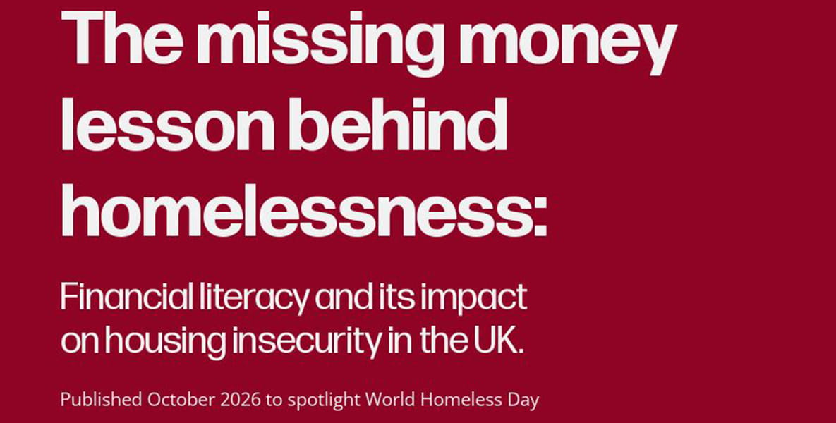 A report with title that reads: "The missing money lesson behind homelessness".