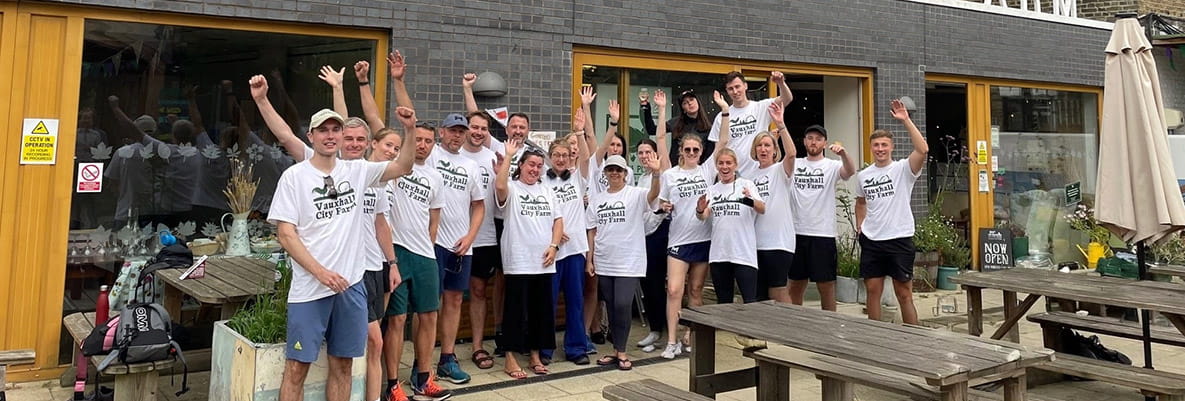 Group photo - Vauxhall City Farm Partnership