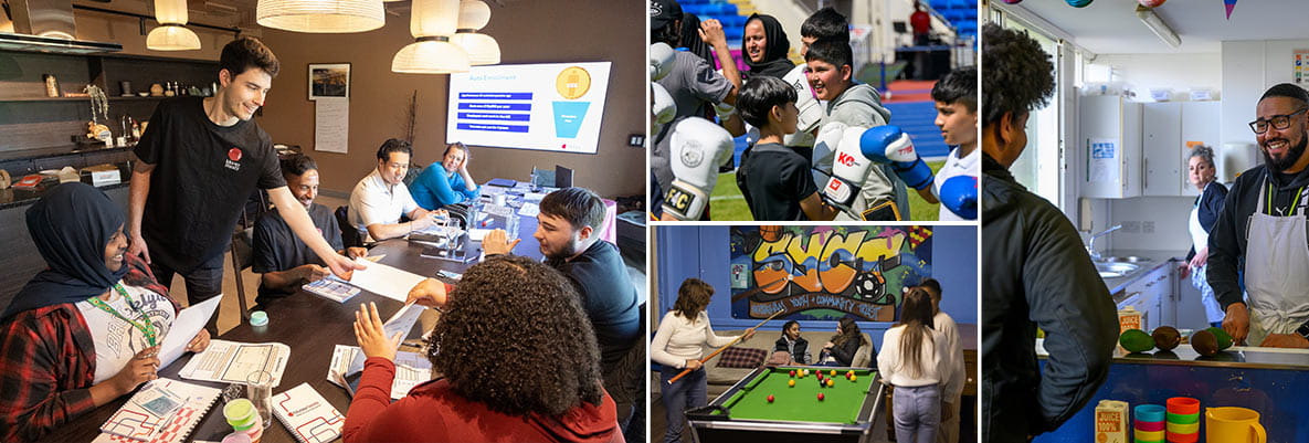 A montage of images for Foundation works