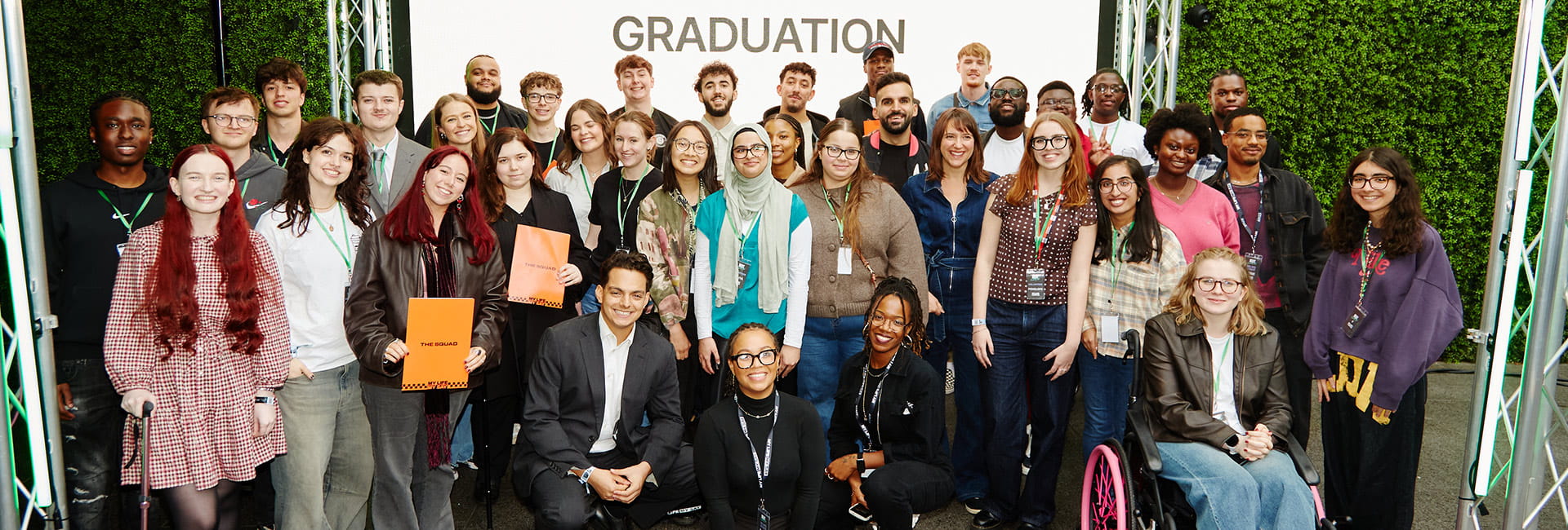 Members from the charity My Life My Say posing for a group photo